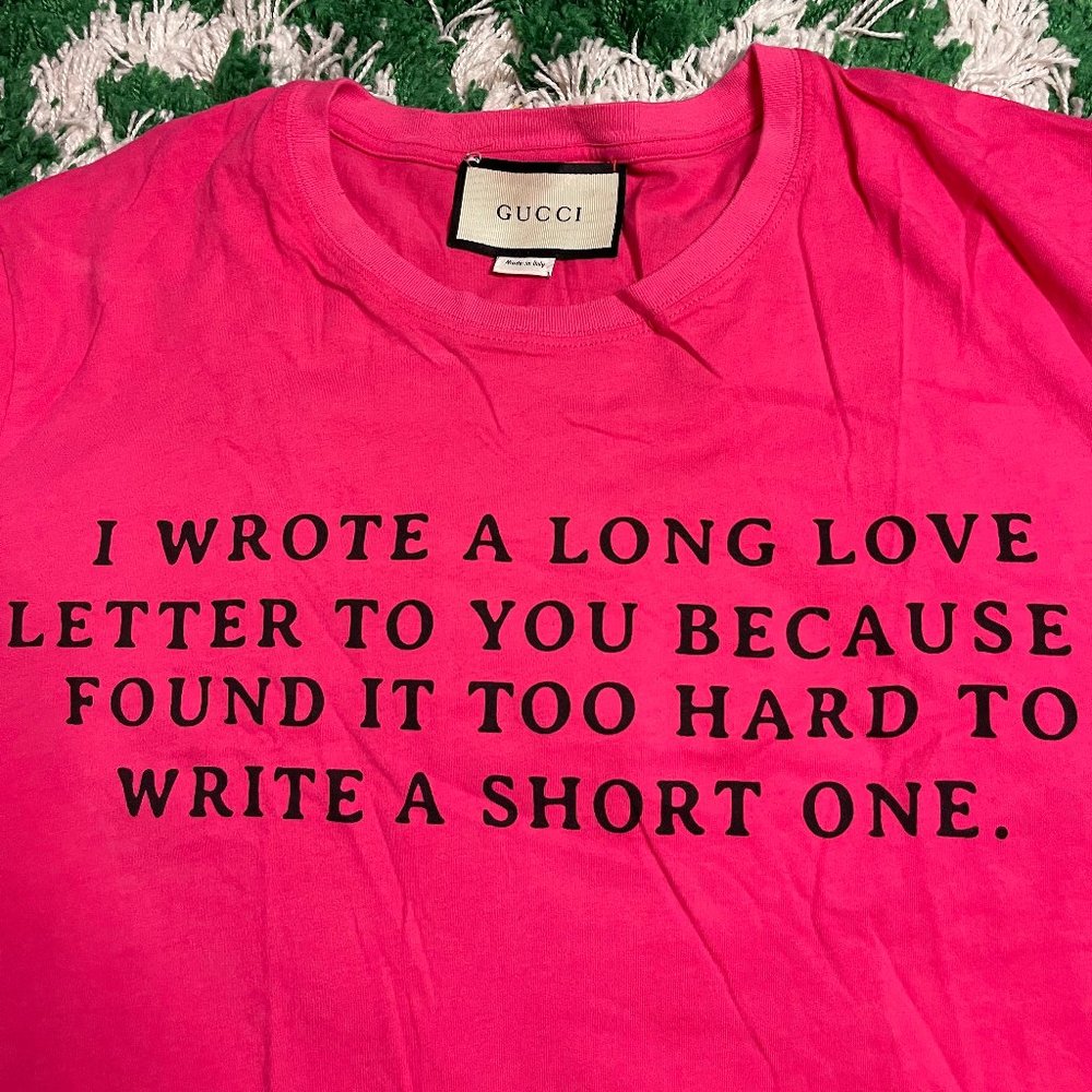 Gucci love letter tee - L